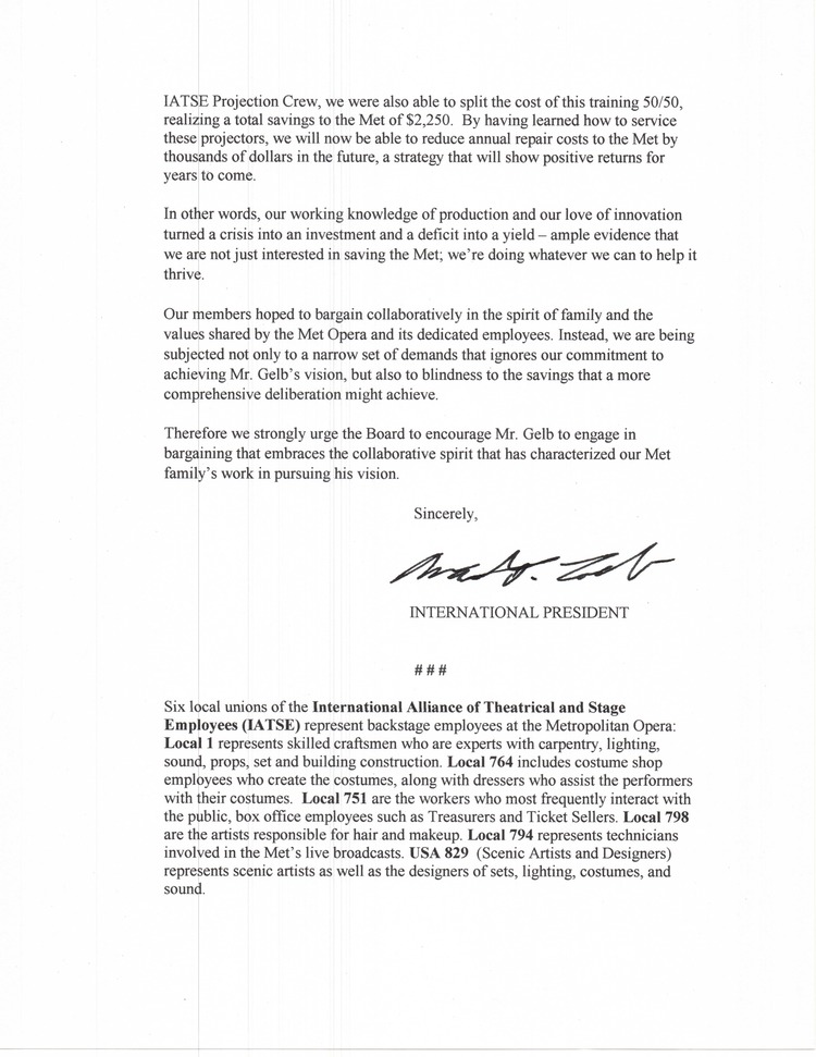 IATSE letter to the Met Opera Board of Directors, page 3