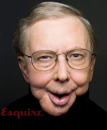 Roger Ebert on the cover of Esquire Magazine, 2010